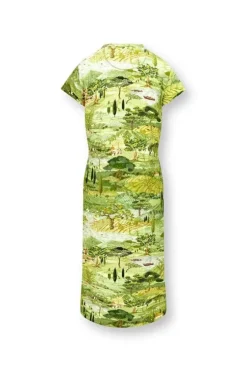 Nachthemden|Pip Studio Nachthemd Kurze Armeln Toscana Grun