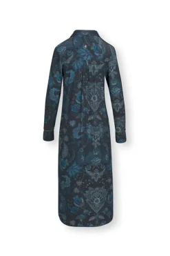 Nachthemden|Pip Studio Nachthemd Lange Armel Kyoto Festival Dunkel Blau