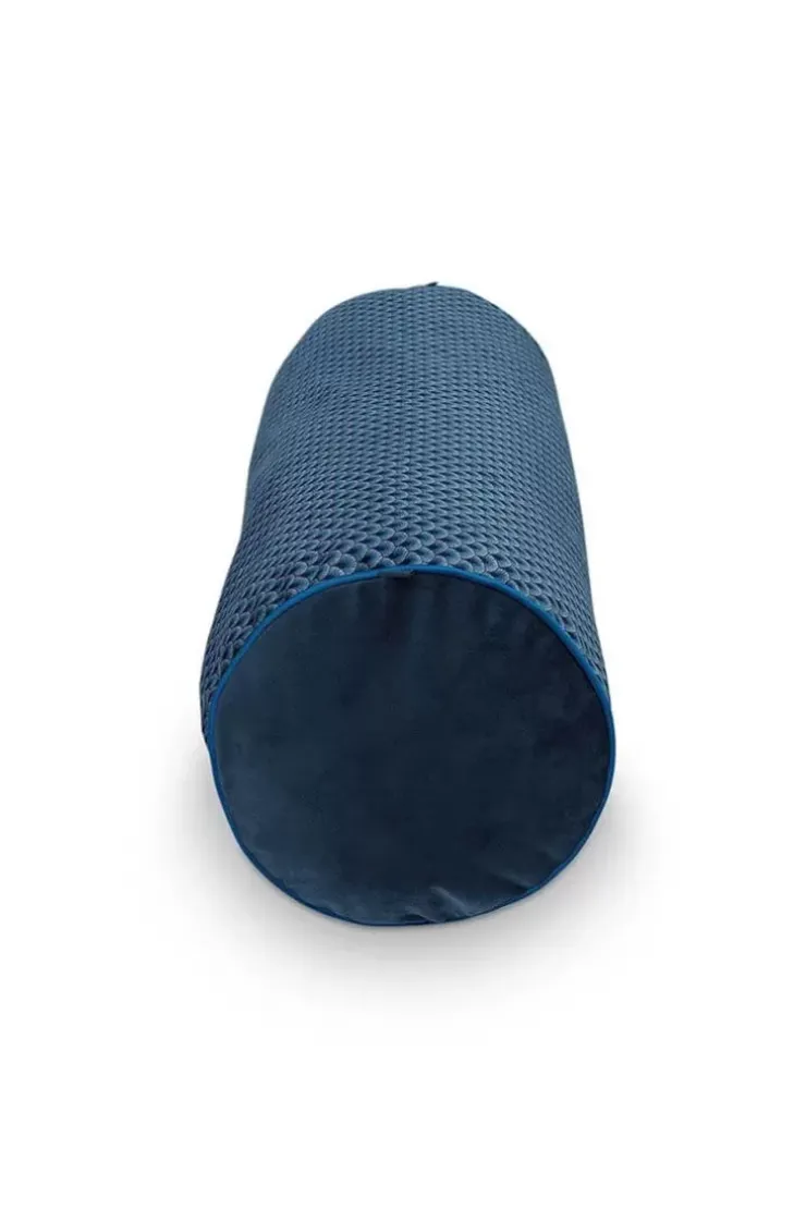 Zierkissen|Pip Studio Nackenrolle Suki Dunkel Blau