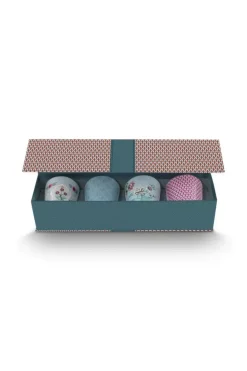 Porzellan Sets|Pip Studio Oriental Flower Festival Set/4 Tassen Blau