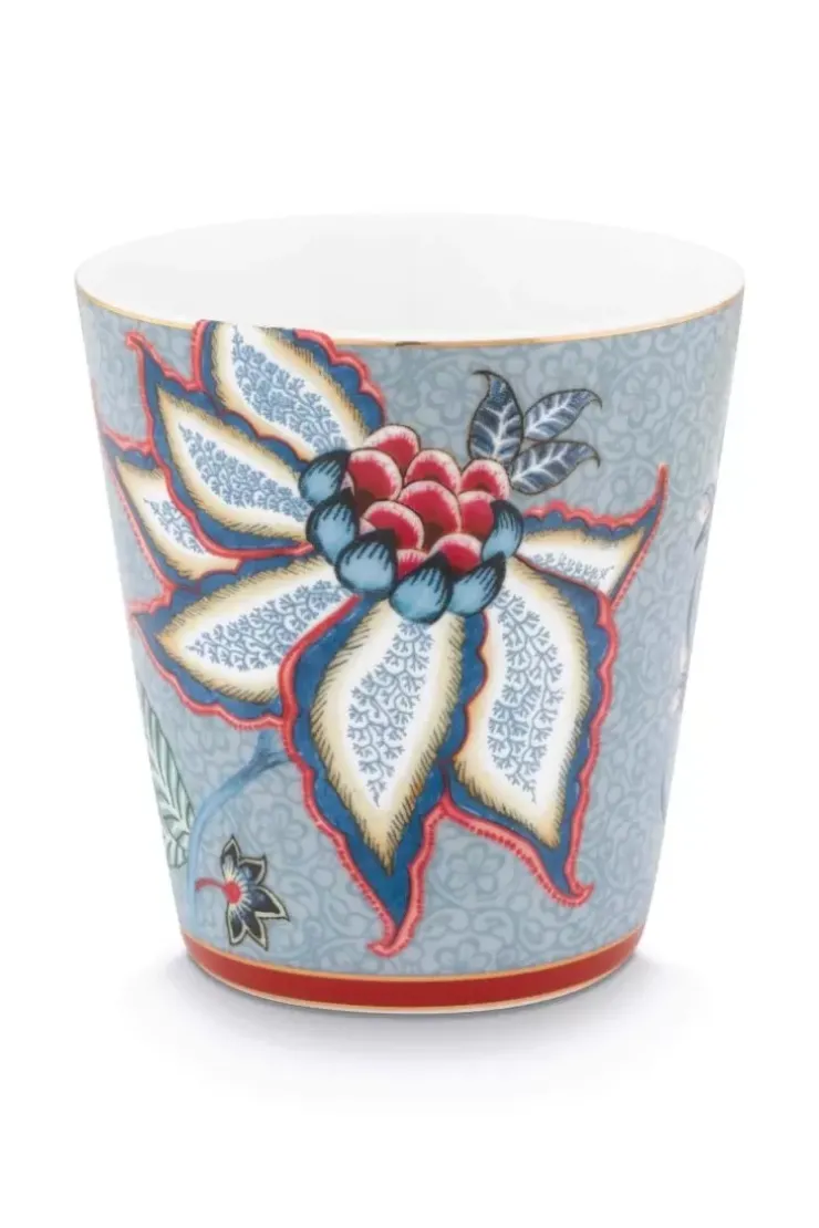 Porzellan Sets|Pip Studio Oriental Flower Festival Set/4 Tassen Blau