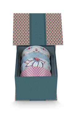 Porzellan Sets|Pip Studio Oriental Flower Festival Set/4 Schalen 12Cm Blau