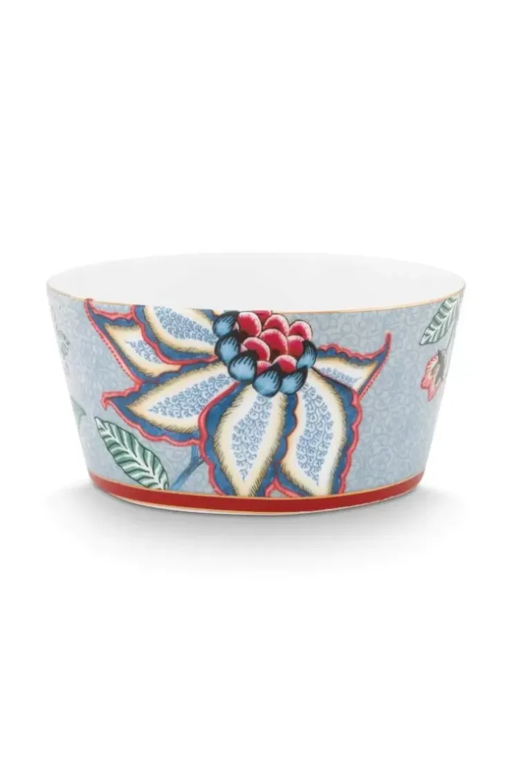 Porzellan Sets|Pip Studio Oriental Flower Festival Set/4 Schalen 12Cm Blau