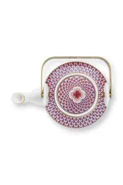 Porzellan Sets|Pip Studio Oriental Flower Festival Teekanne Medium Blau