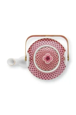 Porzellan Sets|Pip Studio Oriental Flower Festival Teekanne Dunkel Medium Rosa