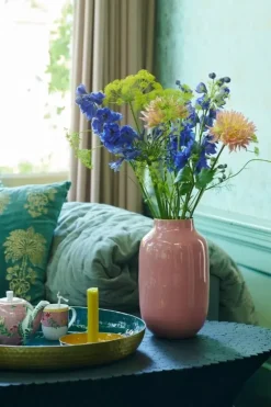 Grose Vasen|Pip Studio Ovale Metall Vase Old 30 Cm Rosa