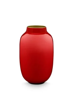 Sale Kleine Vasen|Pip Studio Ovale Mini Vase Rot 14 Cm