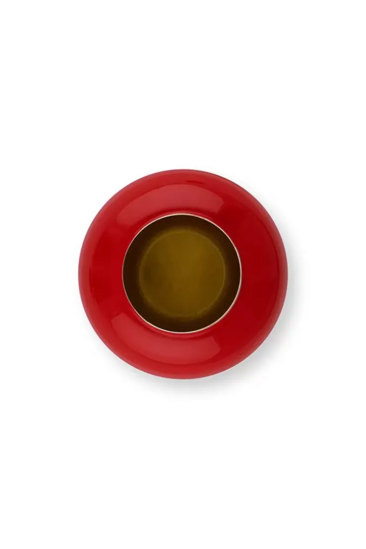 Sale Kleine Vasen|Pip Studio Ovale Mini Vase Rot 14 Cm