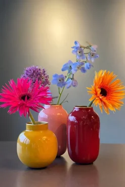 Sale Kleine Vasen|Pip Studio Ovale Mini Vase Rot 14 Cm