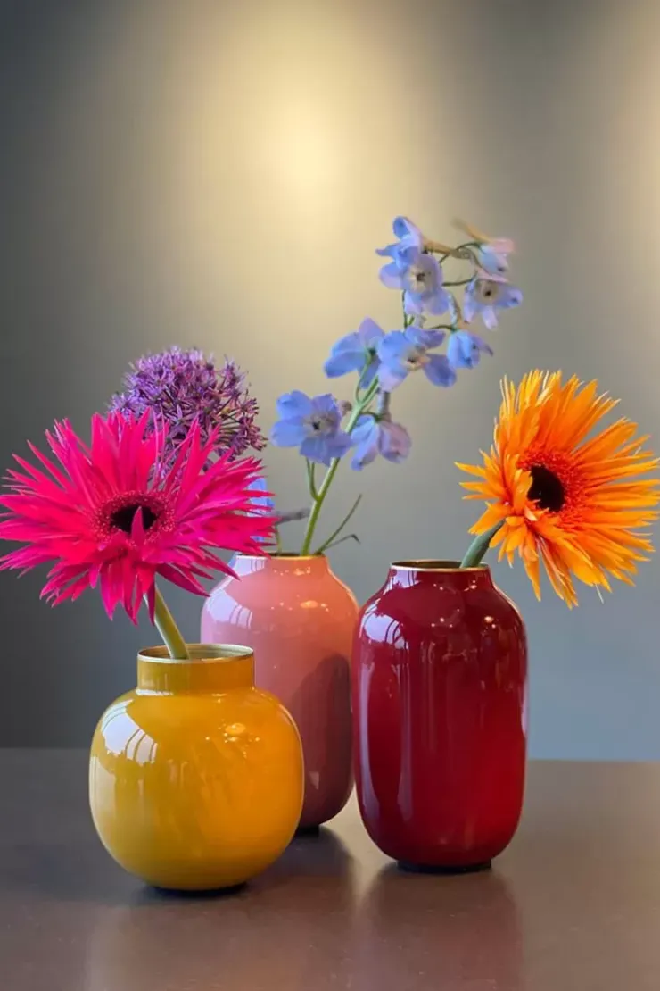Sale Kleine Vasen|Pip Studio Ovale Mini Vase Rot 14 Cm
