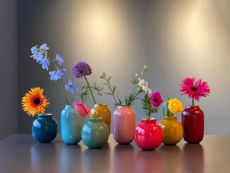 Sale Kleine Vasen|Pip Studio Ovale Mini Vase Rot 14 Cm