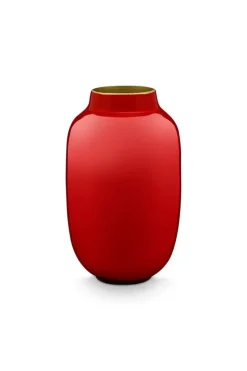 Sale Kleine Vasen|Pip Studio Ovale Mini Vase Rot 14 Cm