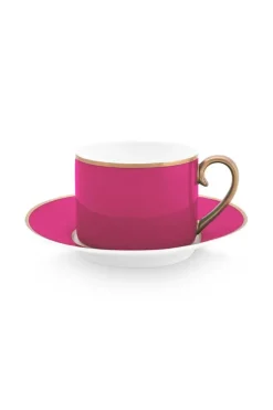 Tasse & Untertasse|Pip Studio Pip Chique Cappuccino Tasse & Untertasse Rosa