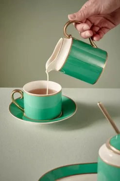Tasse & Untertasse|Pip Studio Pip Chique Cappuccino Tasse & Untertasse Grun