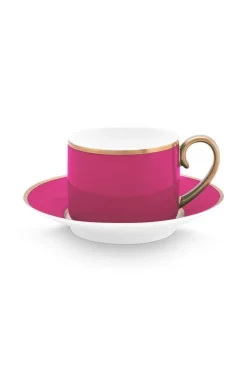 Tasse & Untertasse|Pip Studio Pip Chique Espresso Tasse & Untertasse Rosa