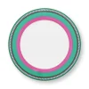 Essteller|Pip Studio Pip Chique Stripes Essteller Rosa/Grun 28Cm