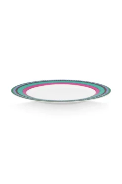 Frühstücksteller|Pip Studio Pip Chique Stripes Frühstücksteller Rosa/Grun 23Cm
