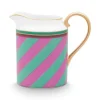 Milchkännchen|Pip Studio Pip Chique Stripes Kanne Klein Rosa/Grun
