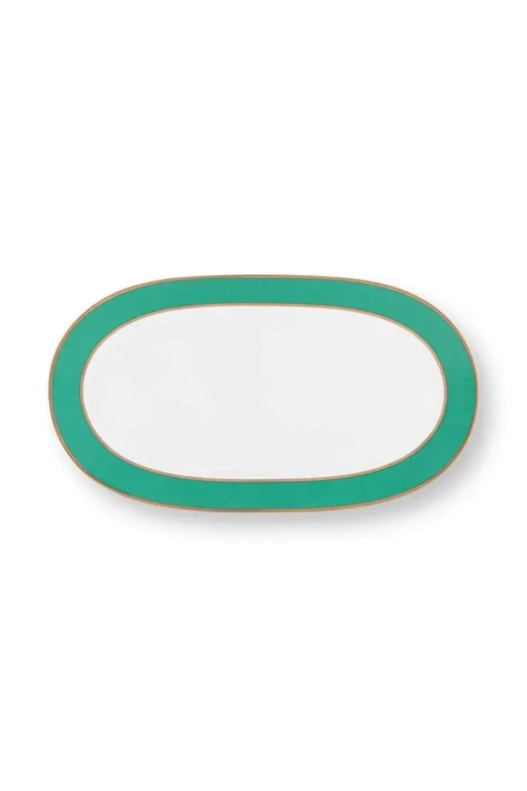 Tortenteller|Pip Studio Pip Chique Tortenteller Oval Grun