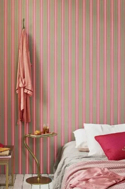 Vliestapete|Pip Studio Blurred Lines Vliestapete /Rosa Khaki