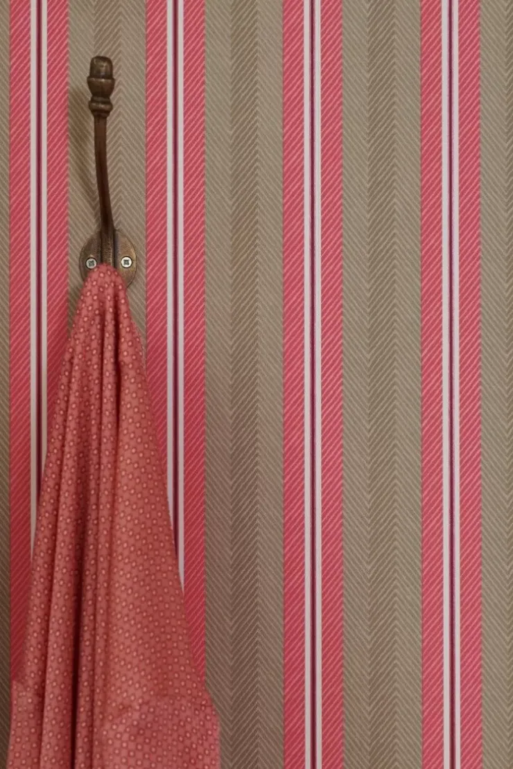 Vliestapete|Pip Studio Blurred Lines Vliestapete /Rosa Khaki
