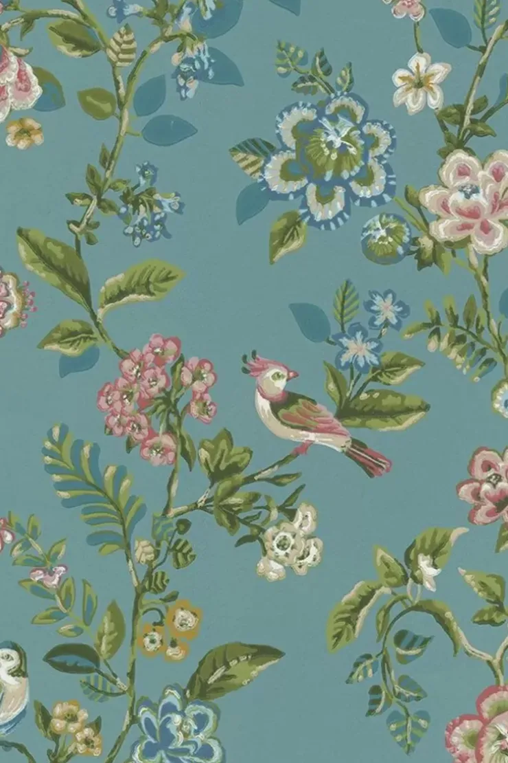 Vliestapete|Pip Studio Botanical Print Vliestapete Meeres Blau
