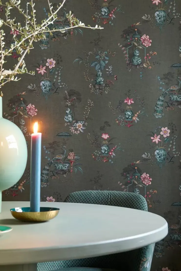 Vinyltapete|Pip Studio Chinese Porcelain Vinyltapete Dunkel Grun