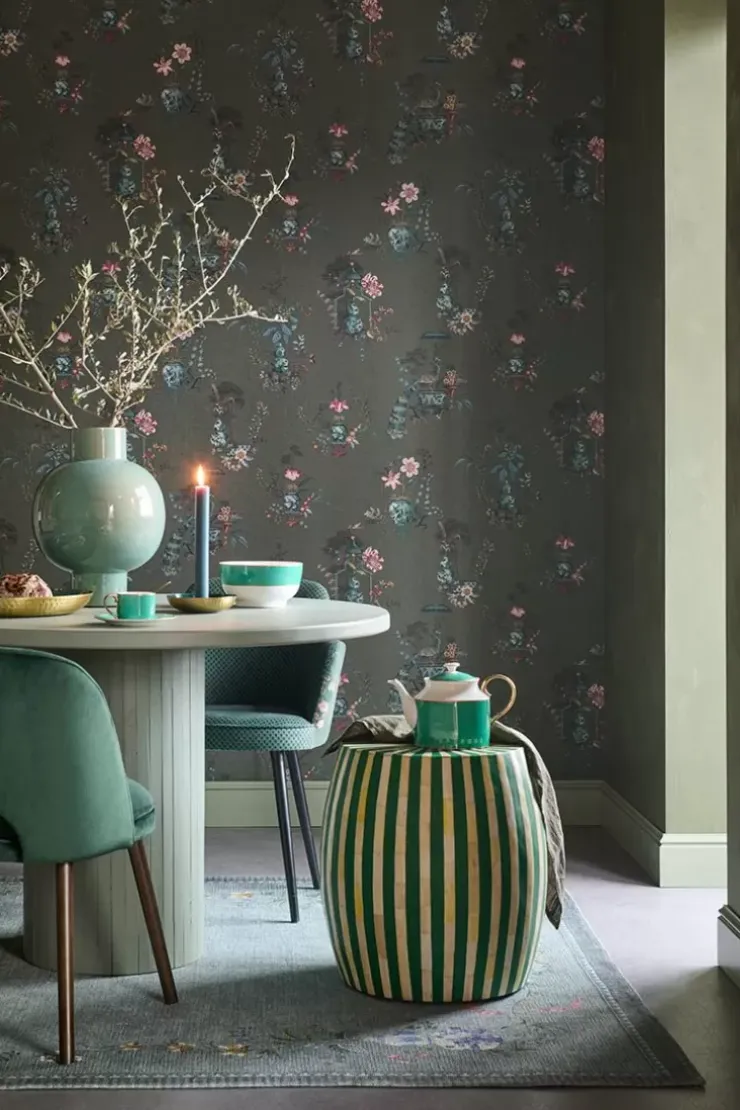 Vinyltapete|Pip Studio Chinese Porcelain Vinyltapete Dunkel Grun
