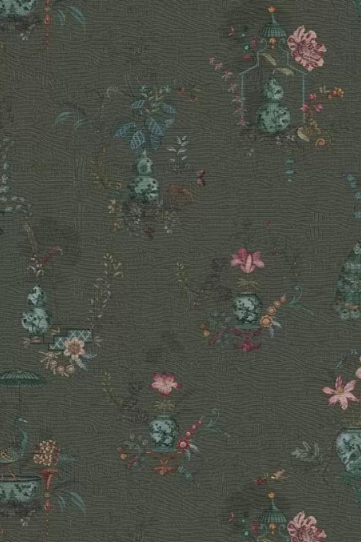 Vinyltapete|Pip Studio Chinese Porcelain Vinyltapete Dunkel Grun