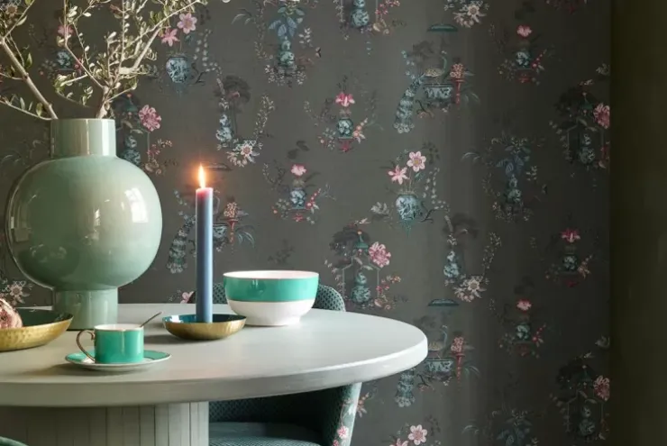 Vinyltapete|Pip Studio Chinese Porcelain Vinyltapete Dunkel Grun