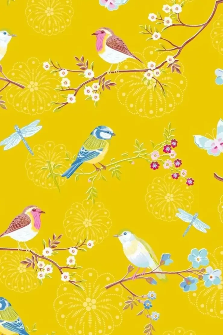Vliestapete|Pip Studio Early Bird Vliestapete Gelb