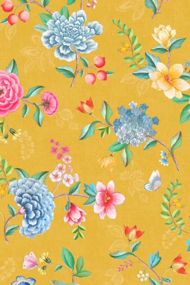Vinyltapete|Pip Studio Good Evening Vinyltapete Gelb