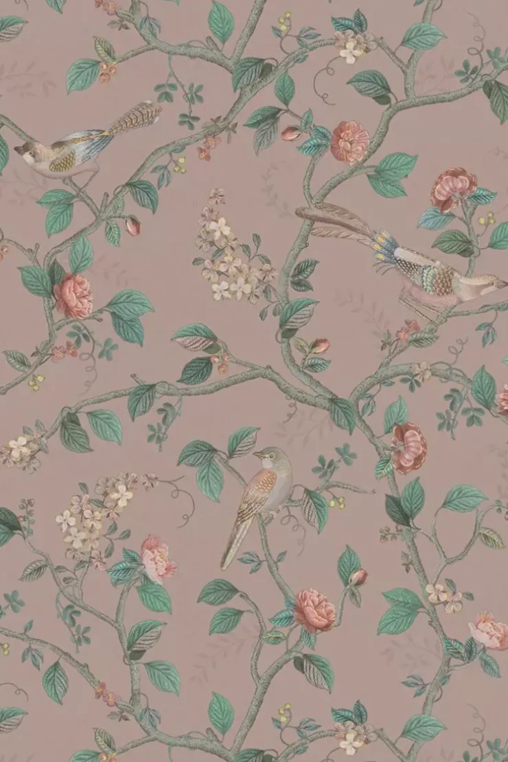 Vliestapete|Pip Studio Good Nightingale Vliestapete Mauve Rosa