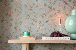 Vliestapete|Pip Studio Good Nightingale Vliestapete Hellblau/ Grau