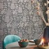 Vliestapete|Pip Studio Origami Tree Vliestapete Dunkel /Rosegold Blau