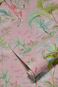 Vliestapete|Pip Studio Palm Scene Vliestapete Rosa