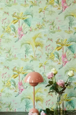 Vliestapete|Pip Studio Palm Scene Vliestapete Grun
