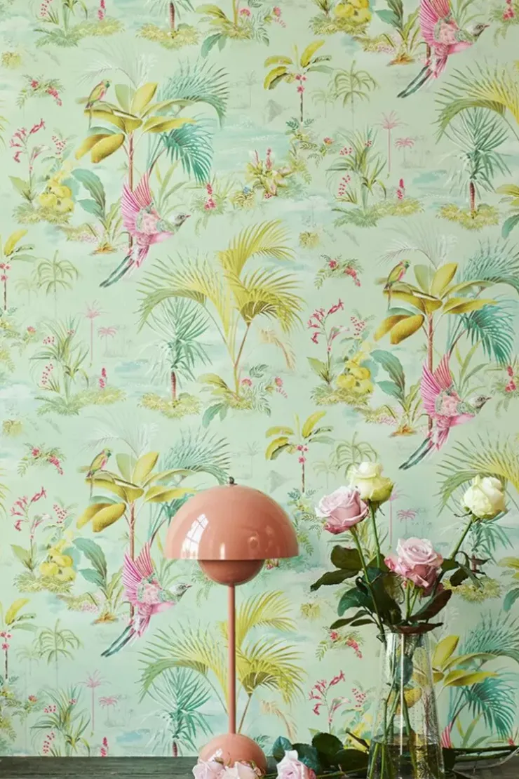 Vliestapete|Pip Studio Palm Scene Vliestapete Grun