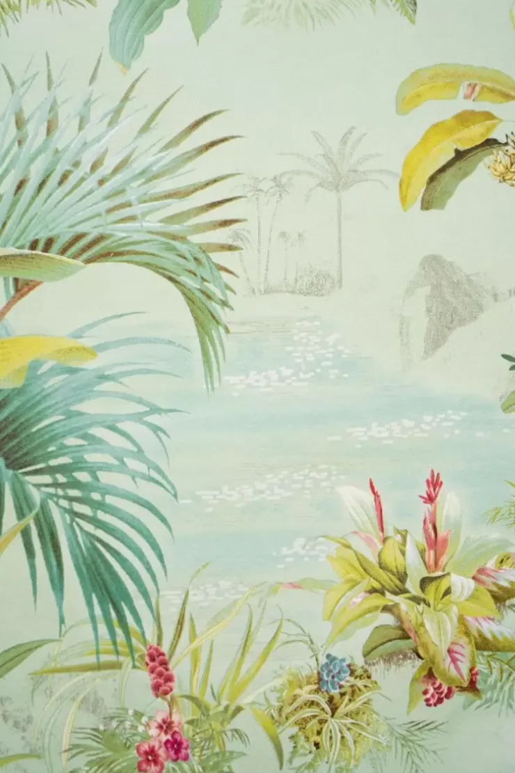 Vliestapete|Pip Studio Palm Scene Vliestapete Grun