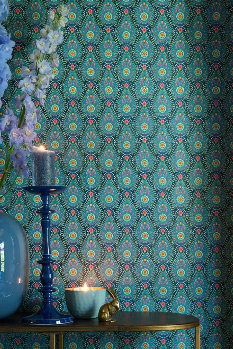 Vliestapete|Pip Studio Raindrops Vliestapete Dunkel Blau