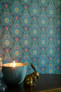 Vliestapete|Pip Studio Raindrops Vliestapete Dunkel Blau