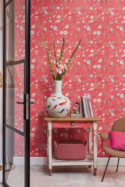 Vliestapete|Pip Studio Spring To Life Vliestapete /Rosa Rot