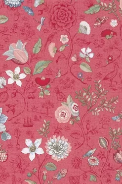 Vliestapete|Pip Studio Spring To Life Vliestapete /Rosa Rot