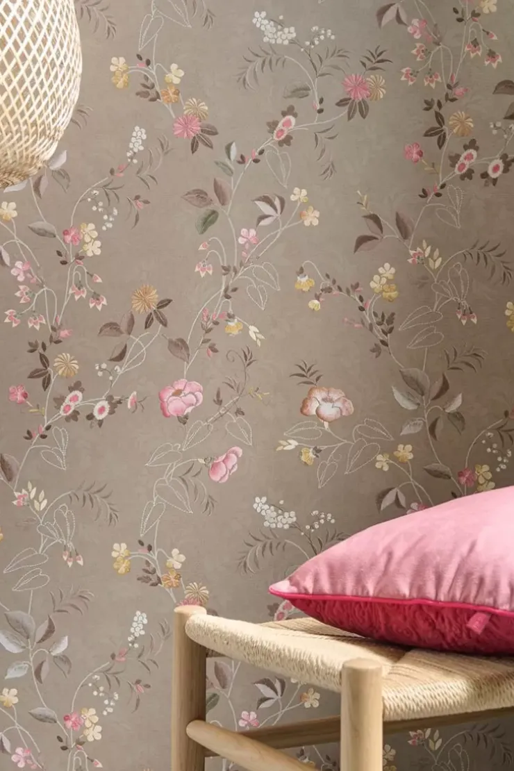 Vliestapete|Pip Studio Tokyo Blossom Vliestapete Khaki