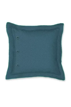 Bettkissen|Pip Studio Quadratisches Zierkissen Il Paradiso Dunkelblau