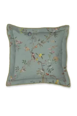 Bettkissen|Pip Studio Quadratisches Zierkissen Autunno Hell Blau