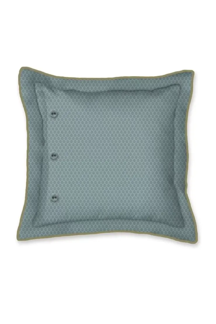 Bettkissen|Pip Studio Quadratisches Zierkissen Autunno Hell Blau