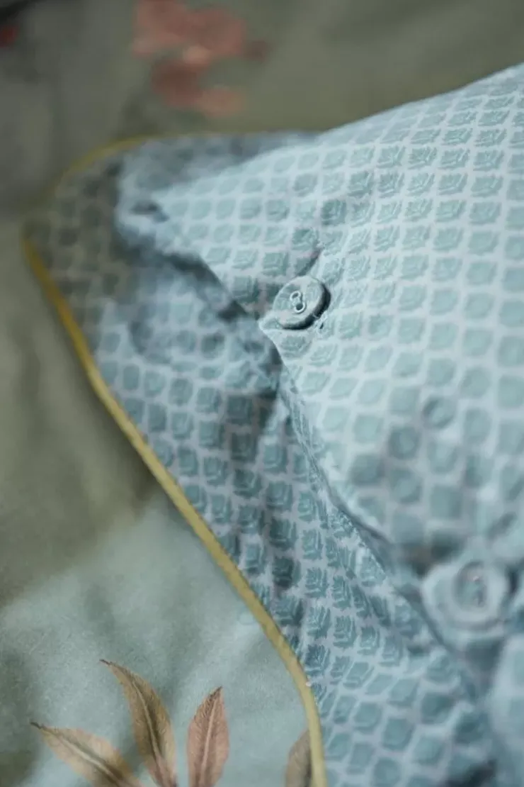Bettkissen|Pip Studio Quadratisches Zierkissen Autunno Hell Blau