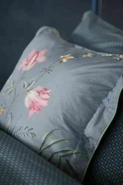 Zierkissen|Pip Studio Quadratisches Zierkissen Fleur Grandeur Blau