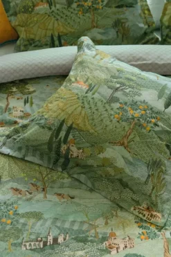 Zierkissen|Pip Studio Quadratisches Zierkissen Toscana Grun